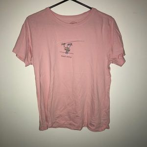Pink “Cast Away” fishing Life is Good t-shirt